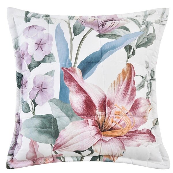 Bianca Carmela White 43x43cm Polyester Pillow Cushion Home Sofa Decor Square