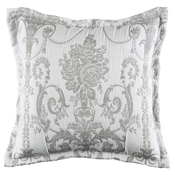 Bianca Olivia Grey Square 43x43cm Sofa Cushion/Throw Pillow