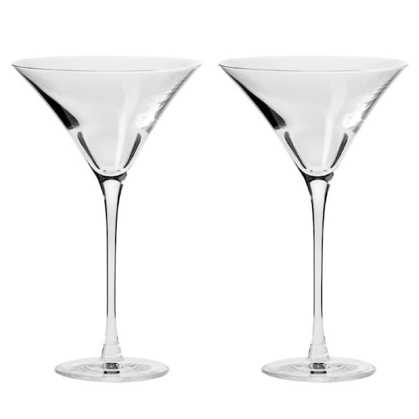 2pc Krosno Duet 170ml Cocktail/Martini Glass Set Drinking Glasses/Barware Clear