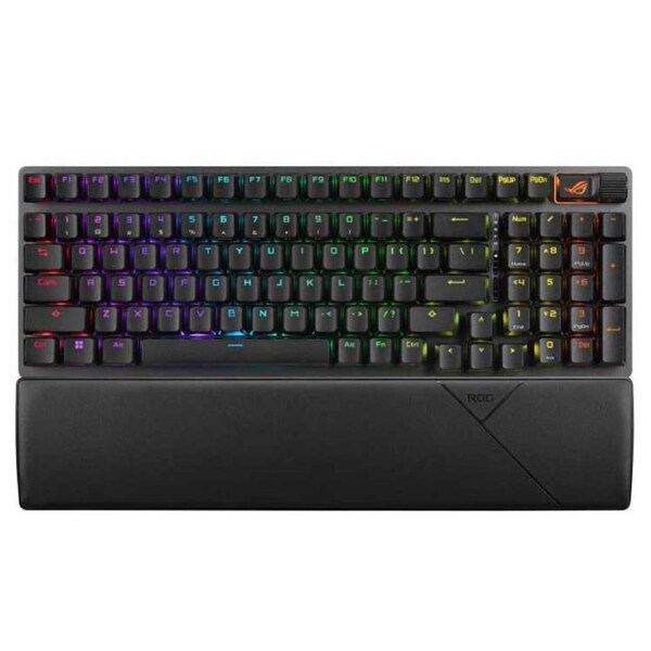 ASUS ROG STRIX SCOPE II 96 WL Snow Switch NX Wireless Gaming Mechanical Keyboard, Tri-mode Connection, Streamer hotkeys