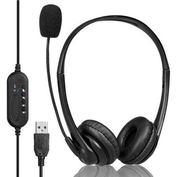 USB Headphones with Microphone Stereo Headset