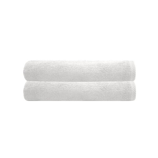 Chateau 2x Bath Towels (Commercial Range) - WHITE