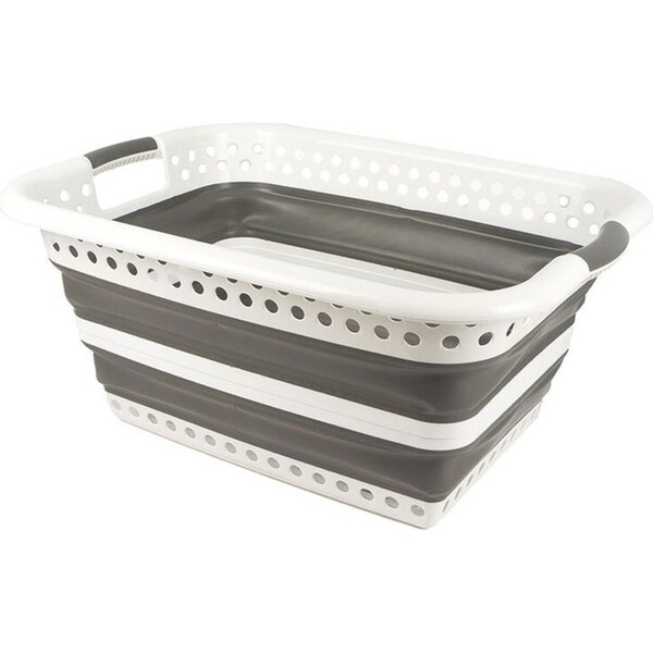 Kemasi Collapsible Portable Rectangular Laundry Washing Clothes Basket