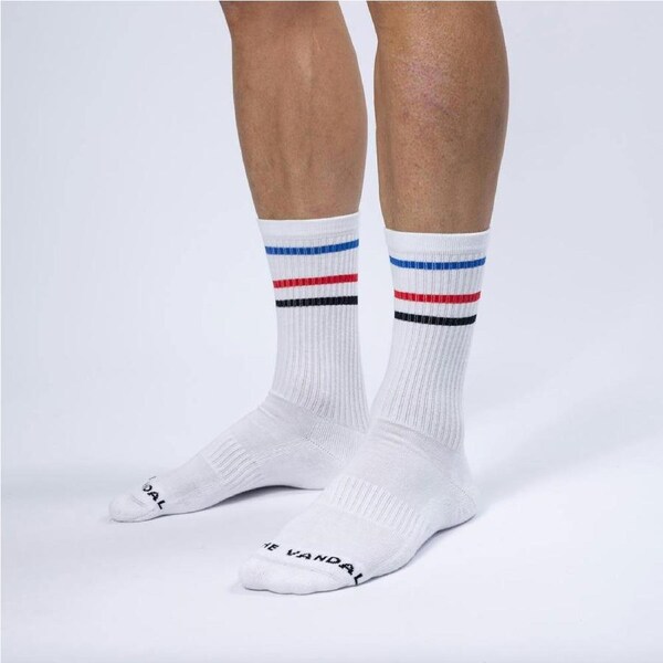 The Vandal Track Casual Socks 43-48 - White Size 43/48