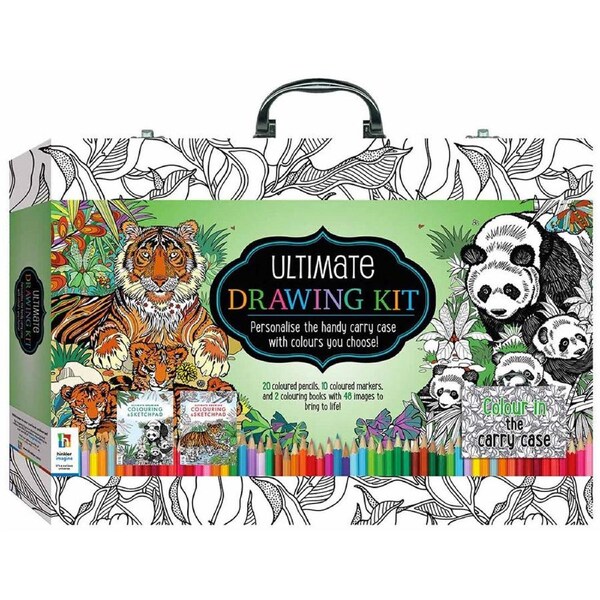 Art Maker Adult Art Ultimate Drawing/Colouring Kit Pencil/Pen Carry Case