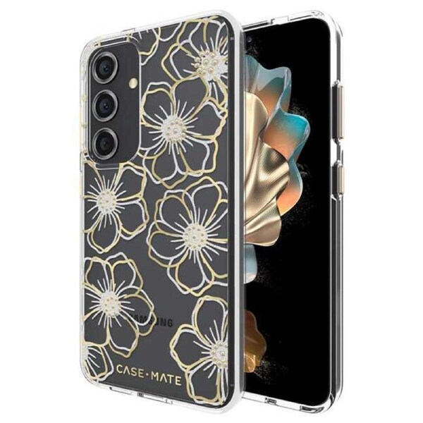 Case-Mate Floral Gems Case (Suits Galaxy S24) - Gold