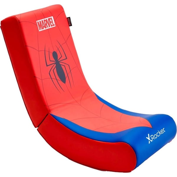 X Rocker Marvel Icon Childrens Foldable Junior Floor Gaming Chair - Spider-Man