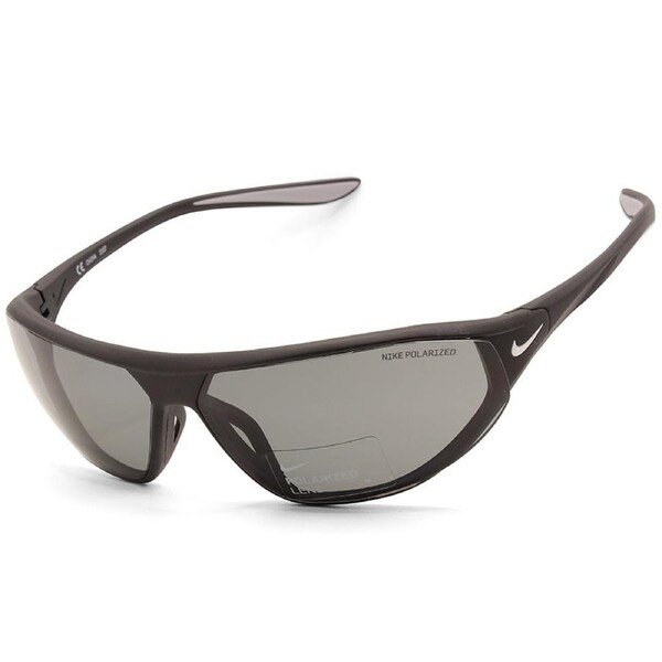 Nike Aero Swift Matte Black/Grey Polarised Unisex Sports Sunglasses DQ0989 011
