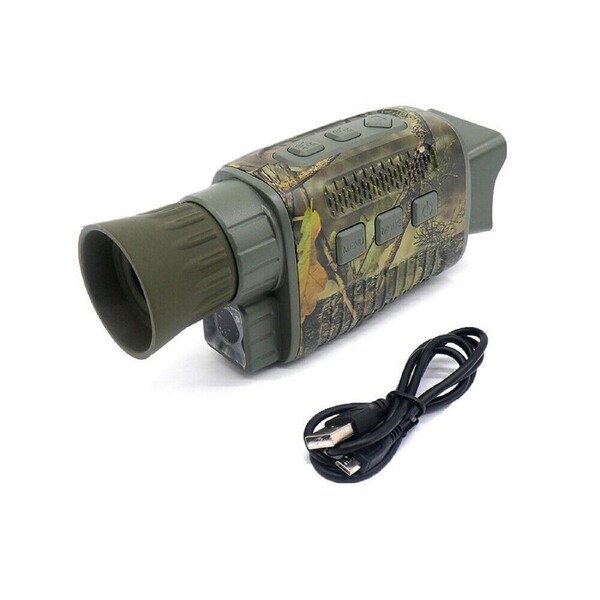 IR Night Vision Monocular 5X Zoom Telescope Digital Camera HD Video 4K