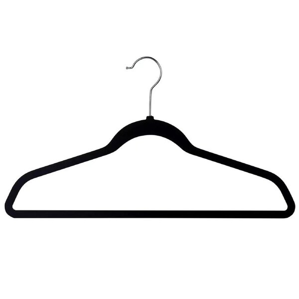 Non-slip Coat Hangers 50 Pack Clothes Hanger Pant Shirt Jacket Flocked Outdoor U