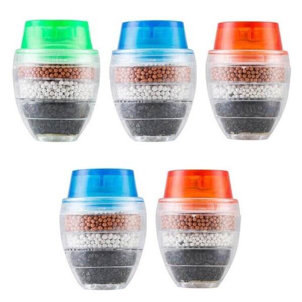 5X Tap Water Purifier Carbon Coconut Clean Filter Home Kitchen Cartridge Faucet