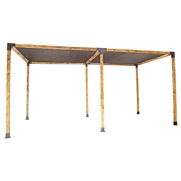 Roof Pergola Gazebo Shed Matte Black Steel Brackets and Black Screen DIY Kits