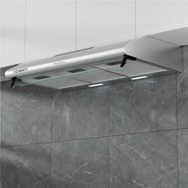 Devanti 900mm Range Hood 90cm Rangehood Stainless Steel