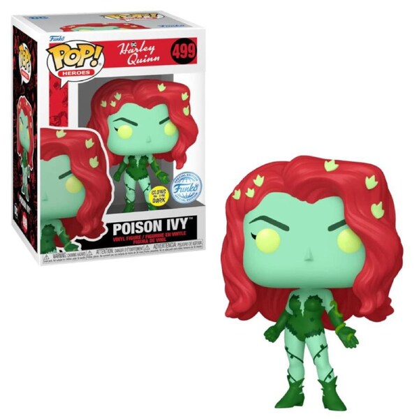 Harley Quinn Animated Poison Ivy Plant Suit Glow Funko POP! Vinyl