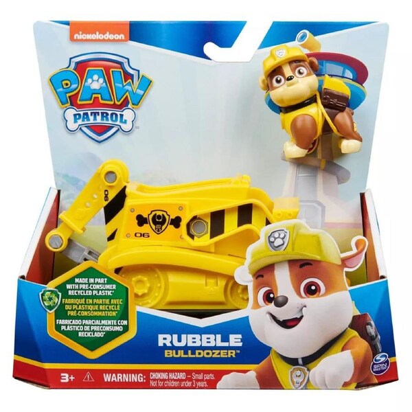 Paw Patrol Rubble Sustainable Bulldozer Vehicle