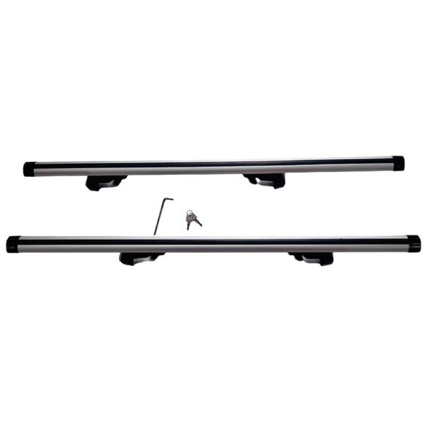 2 x Aluminum Cross Bars With Raised Roof Rail Fit For Toyota RAV4 2000-2005/2013-2019