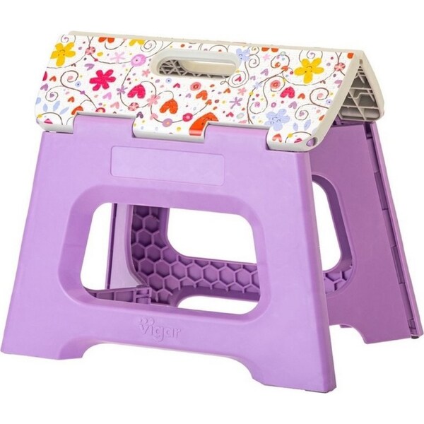 Vigar Compact Love 23cm Kids/Children Foldable Stool/Footstool Home/Kitchen