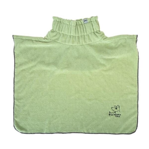 Vigar Pets Club Microfibre Pet Dog Bathrobe Quick Drying Bath Towel Robe Green