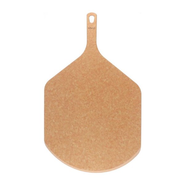 White Magic Eco Basics Wood 58cm Pizza Paddle Food Serving Board Large Natural