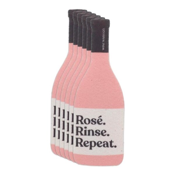 6x White Magic 18cm Scrubbly Wine Washing Sponge Glass/Cup Cleaner Scrubber Red