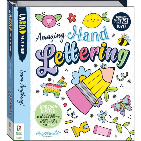Zap! Extra Unbind Your Mind Amazing Hand Lettering Childrens Activity Book 6+