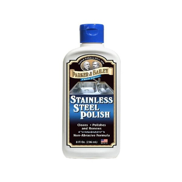Parker & Bailey 236ml Stainless Steel Polish Cleaner Non-Abrasive Gentle Formula