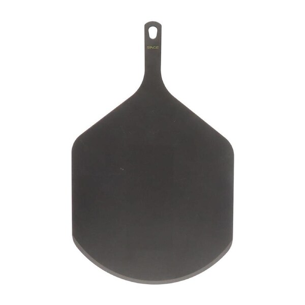 White Magic Eco Basics Wood 58cm Pizza Paddle Food Serving Board Large Black