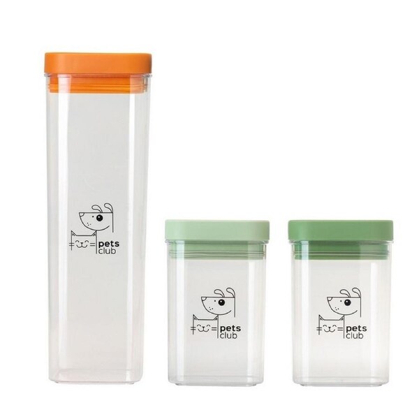 3pc Vigar Pets Club Cat/Dog Pet Food Storage Pantry Organiser Container Set