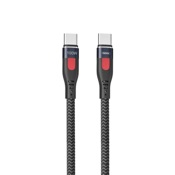 Remax Lesu Pro 1-meter PD 100W USB Type-C To Type C Braid Fast Charging Data Cable RC-187c