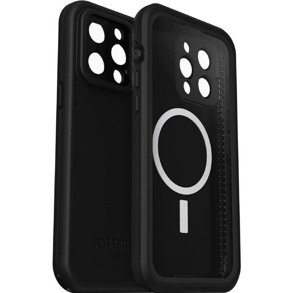 OtterBox FRE Magsafe Apple iPhone 14 Pro Max Case Black -(77-90175),DROP+ 5X Military Standard,2M WaterProof,Built-In Screen Protector,360 Protection