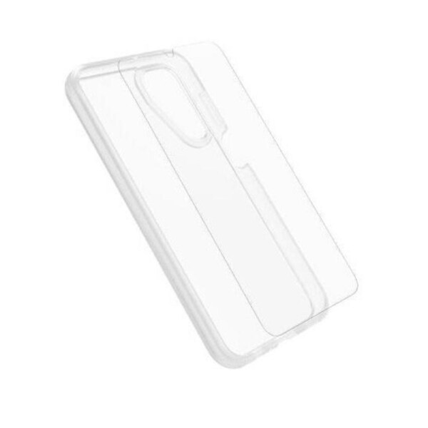 OtterBox React Case With Otter Glass Samsung Galaxy A15 4G / A15 5G - Clear (78-81407), DROP+ Military Standard Case, Wireless Charging Compatible