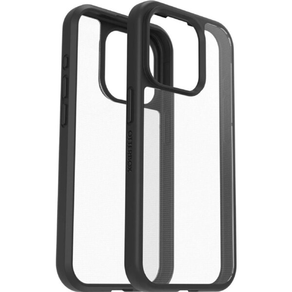 OtterBox React Apple iPhone 15 Pro (6.1') Case Black Crystal (Clear/Black)