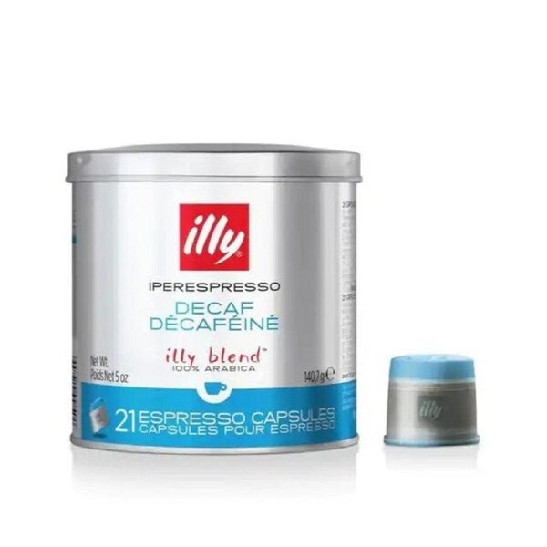 21pc Illy 140g Decaf iperEspresso Arabica Coffee Capsules f/ Francis Machine