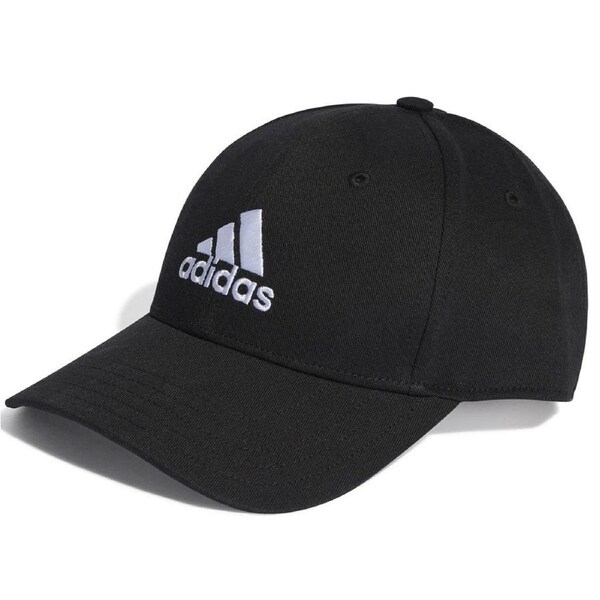 Adidas Cotton Twill Baseball Cap - Black/White