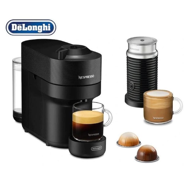 DéLonghi 1.1L Vertuo Pop Nespresso Coffee Machine Bundle - Black ENV90BAE