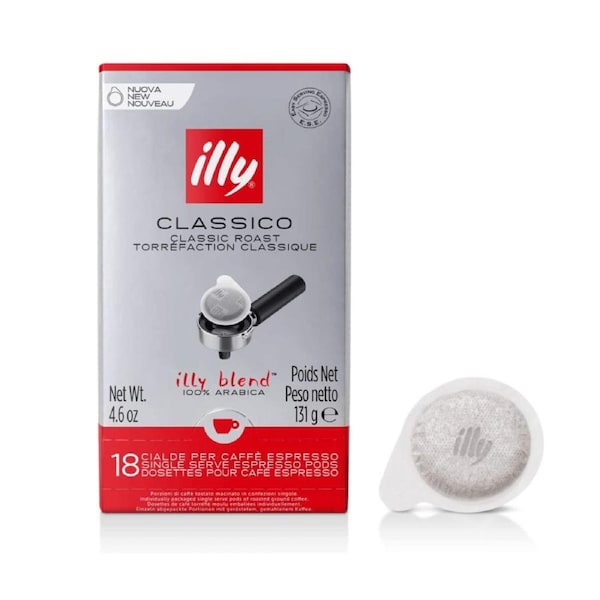 Illy Classico Espresso Coffee Pods 18 Pods (1 Pack)