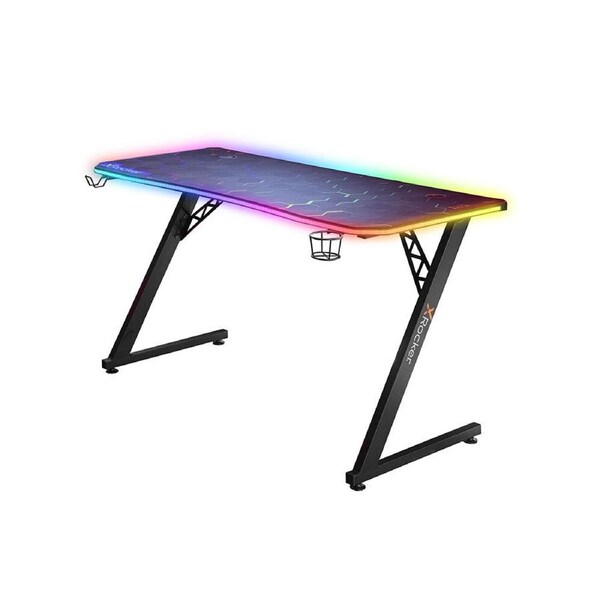 X Rocker Pulsar RGB XL Aluminium Gaming Desk w/ Neo Motion & Wireless Charging