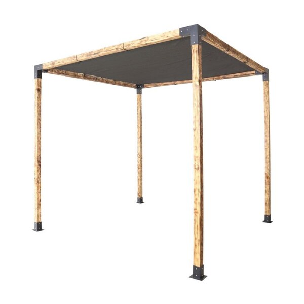 Roof Pergola Gazebo Shed Matte Black Steel Brackets and Black Screen DIY Kits