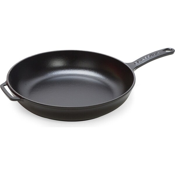 Chasseur Frypan Cast With Handle 28cm Matte Black