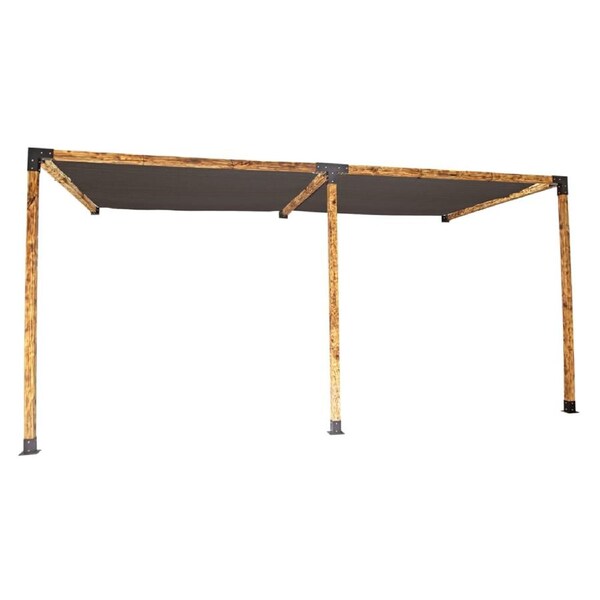 Roof Pergola Gazebo Shed Matte Black Steel Brackets and Black Screens DIY Kits