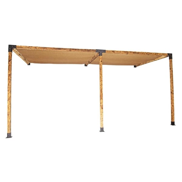 Roof Pergola Gazebo Shed Matte Black Steel Brackets and Coffee Screens DIY Kits