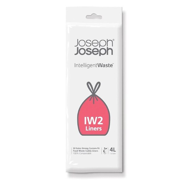 Joseph Joseph IW2 4L White Food Waste Caddy Liners - 50 Bags
