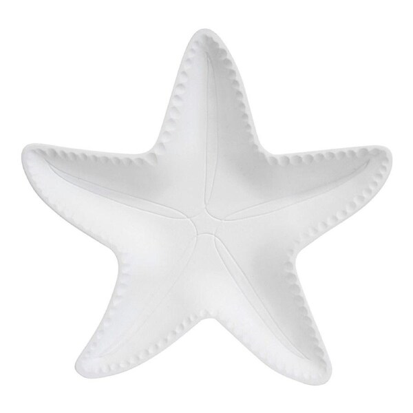MDF 34cm Starfish Plate Home/Kitchen Decorative Trinket/Dish Display Large White
