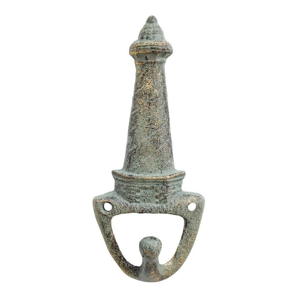 Cast Iron 17cm Antique Lighthouse Hook Wall Mounted Clothes Hanger Home Decor