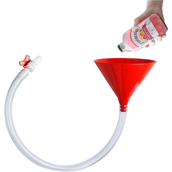 Large Beer Bong Funnel Chug Party Drinking Game Scull Tap Stubby