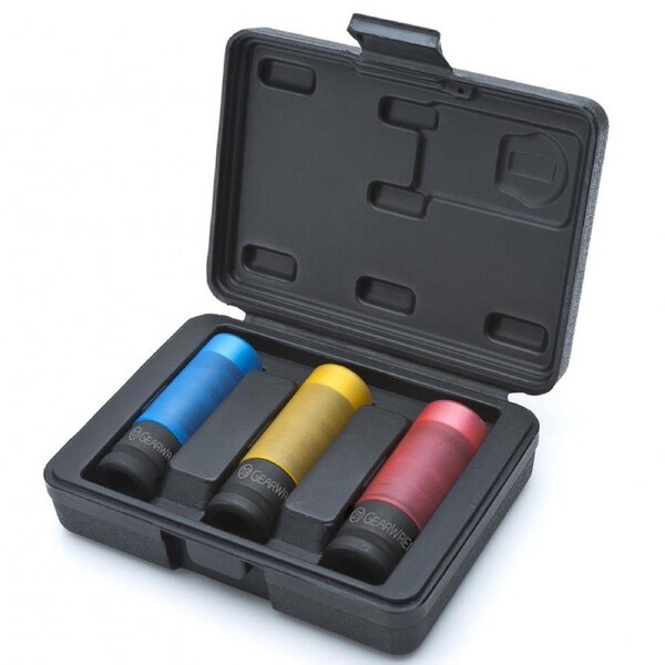 GearWrench 3 Piece 1/2" Drive Wheel Protector Impact Socket Set - 84946