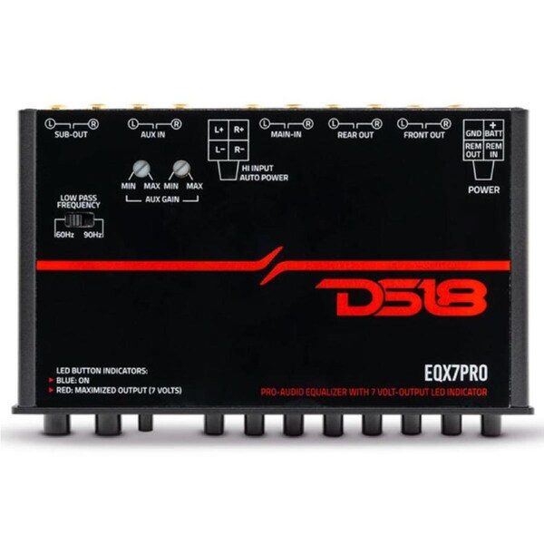 DS18 EQX7PRO 7-Band Equalizer w LED Indicator