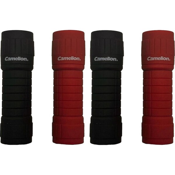 4PK Camelion 3W 100LM LED Pocket Indoor/Outdoor Flashlight 3xAAA Battery Asstd.