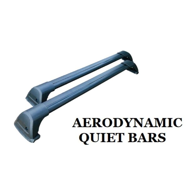 2xBLACK Aerodynamic Cross bar / Roof rack for Great Wall X200 & X240 2009-2020