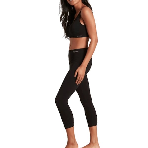 Boody Women's 3/4 Leggings Black Large